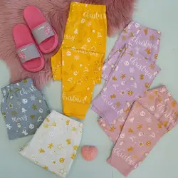 شلوار راحتی نخ پنبه طرح کریسمس