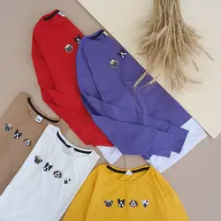 بلوز آستین بلند طرح سگ های خندان