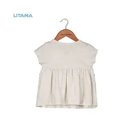 تاپ دخترانه چین‌دار صورتی فرست ایمپرشن First impression – سایز 2 سال