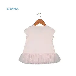 تیشرت دخترانه چین‌دار فرست ایمپرشن First impression رنگ صورتی