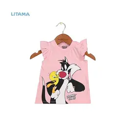 تاپ دخترانه Fox &amp; Bunny طرح Looney Tunes (0-3 ماه)