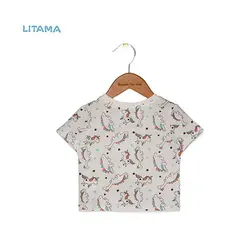 تیشرت دخترانه Fox &amp; Bunny طرح اسب شاخدار – سایز 6 تا 9 ماه