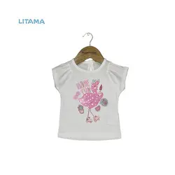 تیشرت دخترانه United Colors of Benetton طرح فلامینگو – 1 تا 3 ماه