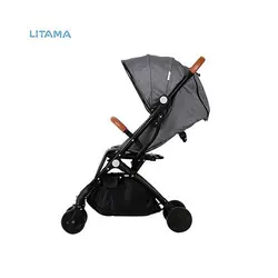 کالسکه مسافرتی بی بی فورلایف Baby4life رنگ طوسی تیره