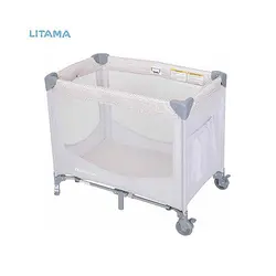 تخت و پارک نوزاد بی بی ترند آویزدار Babytrend رنگ کرم