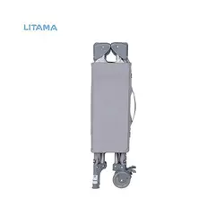 تخت و پارک نوزاد بی بی ترند Babytrend رنگ طوسی تیره