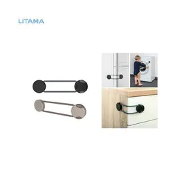 قفل مشکی رنگ کابینت ریر - لیتاما