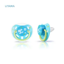 پستانک با رکاب شبتاب ارتودنسی لارج آبی کیدزمی