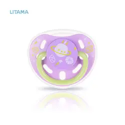 پستانک با رکاب شبتاب ارتودنسی اسمال بنفش کیدزمی