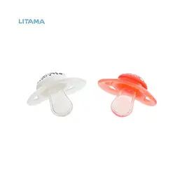 پستانک ۰-۶ ماه هلویی پاستل و سفید تویست شیک