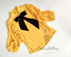 شومیز یقه کراواتی کرپ حریر(LP-034)