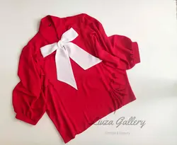 شومیز یقه کراواتی کرپ حریر(LP-034)