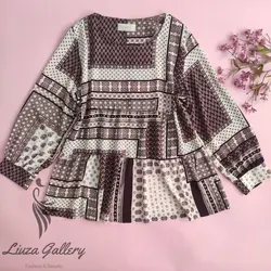 شومیز بهاری آستین مچی(Lp_030)