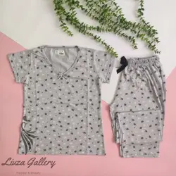 ست نخ پنبه تیشرت و شلوار بهاری(LP-035)