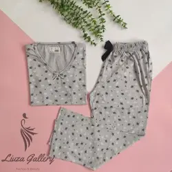 ست نخ پنبه تیشرت و شلوار بهاری(LP-035)