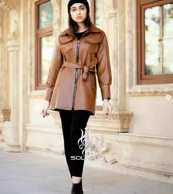 پالتو چرم پوست ماری