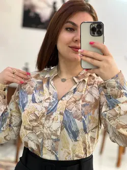 یقه هفت طرحدار کد 1201