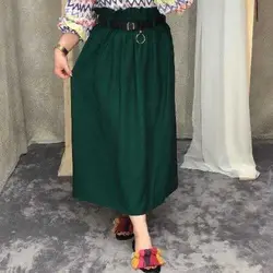 دامن کمر کش سبز