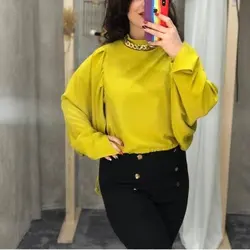 شومیز یقه زنجیر سیبکال
