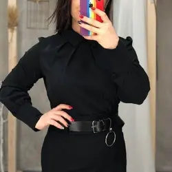 شومیز یقه خرگوشی مشکی