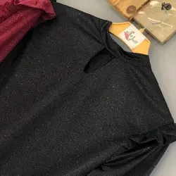 شومیز شاین بلند مشکی