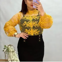 شومیز توری دوتیکه کد 1042