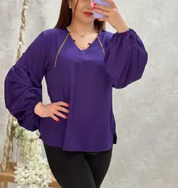 شومیز یقه زنجیر کد 1034