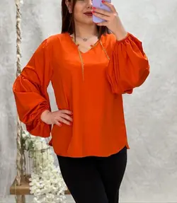 شومیز یقه زنجیر کد 1034