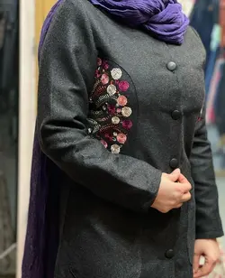 پالتو مدل سی‌گل رنگ زغالی