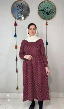 پیراهن مدل لیانا، زرشکی
