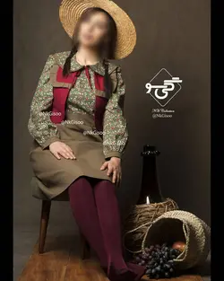 ژیله پیراهن مدل طلوع، رنگ سبز و زرشکی