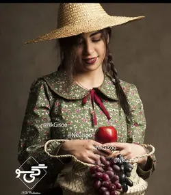 ژیله پیراهن مدل طلوع، رنگ سبز و زرشکی
