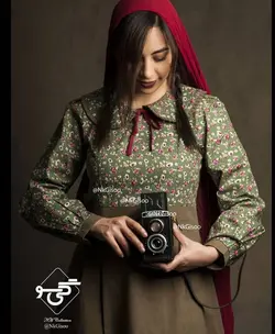 ژیله پیراهن مدل طلوع، رنگ سبز و زرشکی