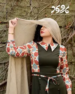 پیراهن مدل ترنج، رنگ سبز