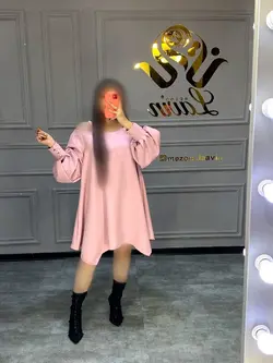 پیراهن آستین پفی کد1010