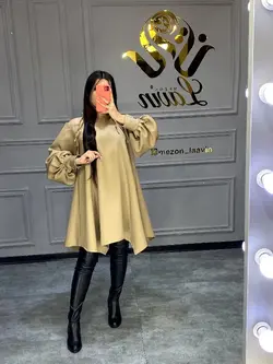 پیراهن آستین پفی کد1010