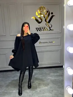 پیراهن آستین پفی کد1010