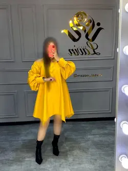 پیراهن آستین پفی کد1010