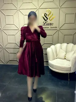 پیراهن مخمل کد 1091