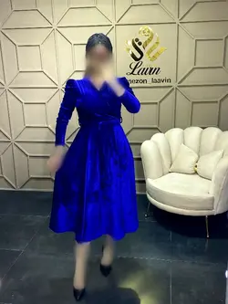 پیراهن مخمل کد 1091
