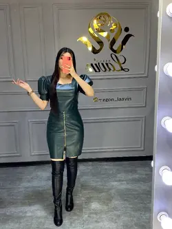 دامن چرم کد 7008