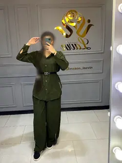 ست مانتوشلوار کد4075