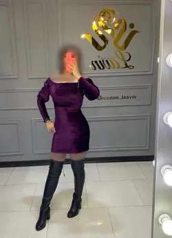 پیراهن مخمل کد1081