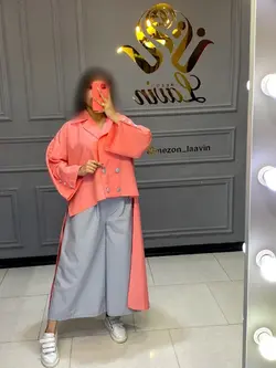 ست مانتو شلوار کد 4050