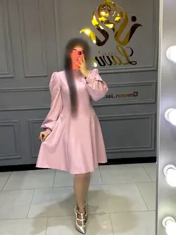 پیراهن آستین تورخالدار کد1003