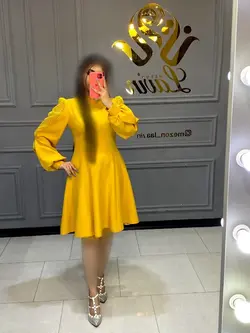 پیراهن آستین تورخالدار کد1003