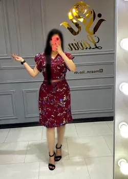 ست نیم تنه دامن کد 4019