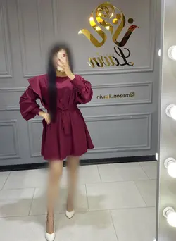 پیراهن آستین چین کد1004