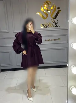 پیراهن آستین چین کد1004