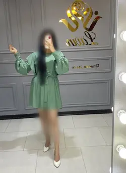 پیراهن آستین چین کد1004